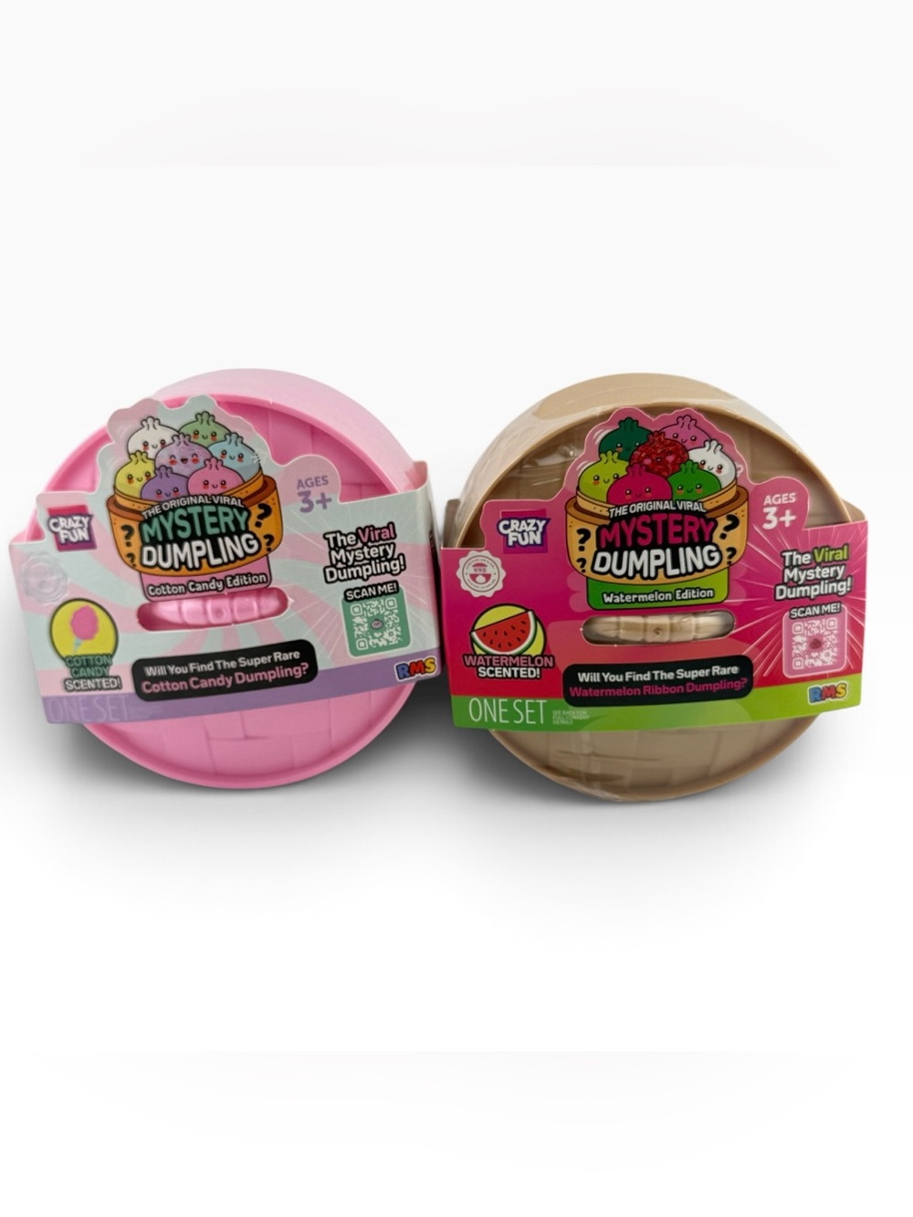 Brand New RMS Mystery Dumpling Cotton Candy and Watermelon Edition Bundle of 2